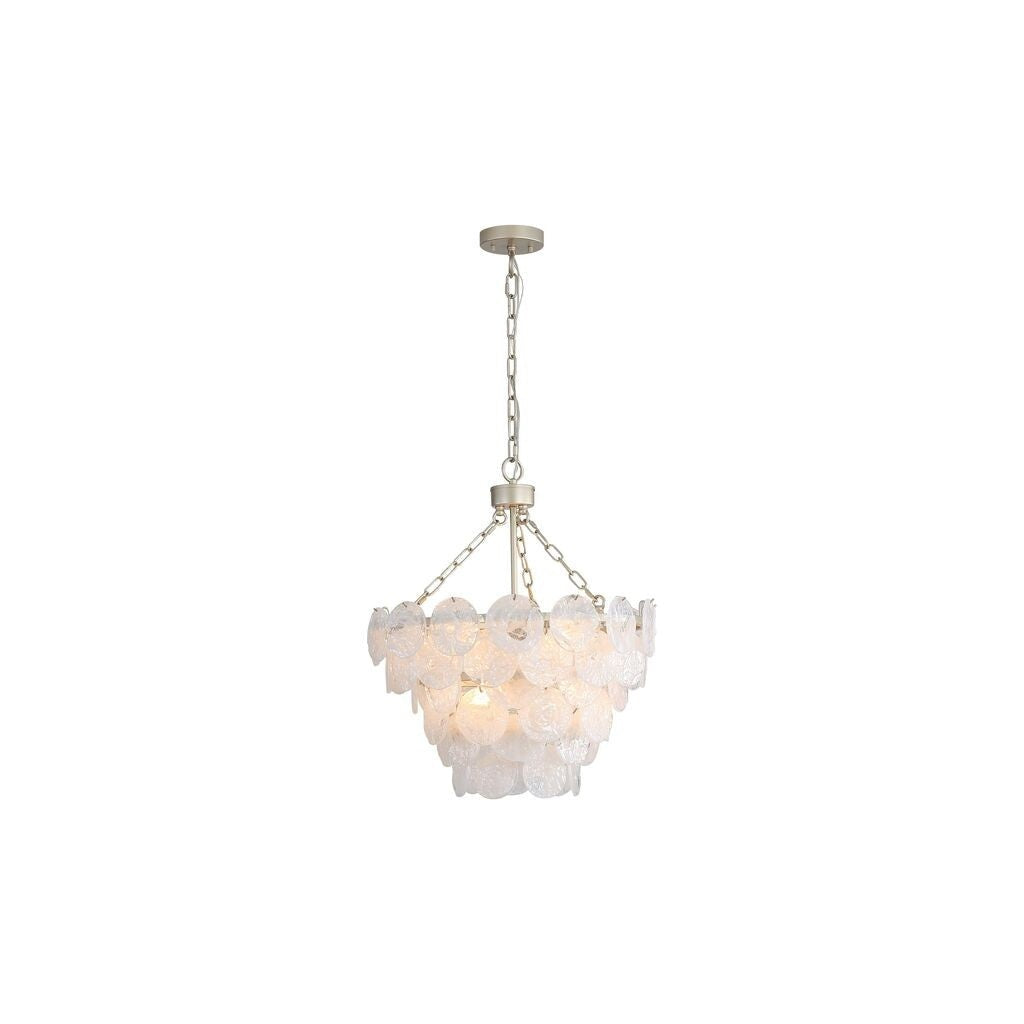 Golden - 6007-20 AGS-CCG - Eight Light Pendant - Cascada - Aegean Silver