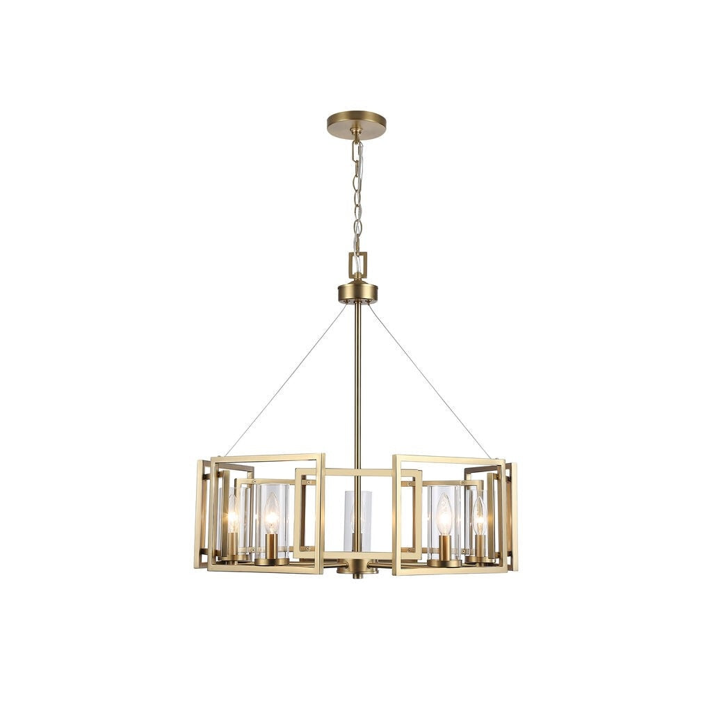 Golden - 6068-5 BCB - Five Light Chandelier - Marco - Brushed Champagne Bronze