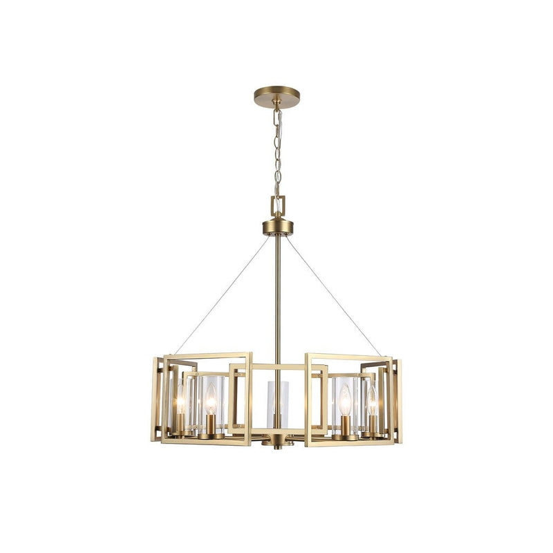 Golden - 6068-5 BCB - Five Light Chandelier - Marco - Brushed Champagne Bronze