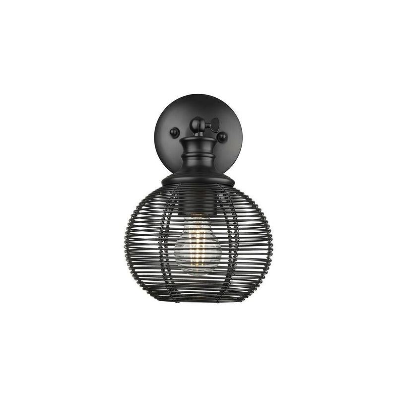 Golden - 6802-1W BLK - One Light Wall Sconce - Calypso - Matte Black