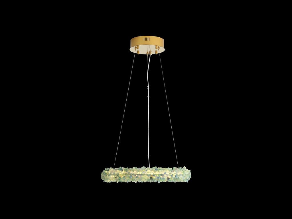 Golden - 6884-30 TQ - LED Chandelier - Corallo - Turquoise