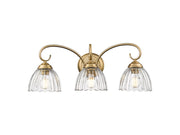 Golden - 6952-BA3 BCB-CLR - Three Light Vanity - Audra - Brushed Champagne Bronze