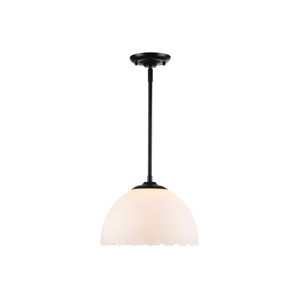 Golden - 6954-M BLK-OP - One Light Pendant - Dorinda - Matte Black
