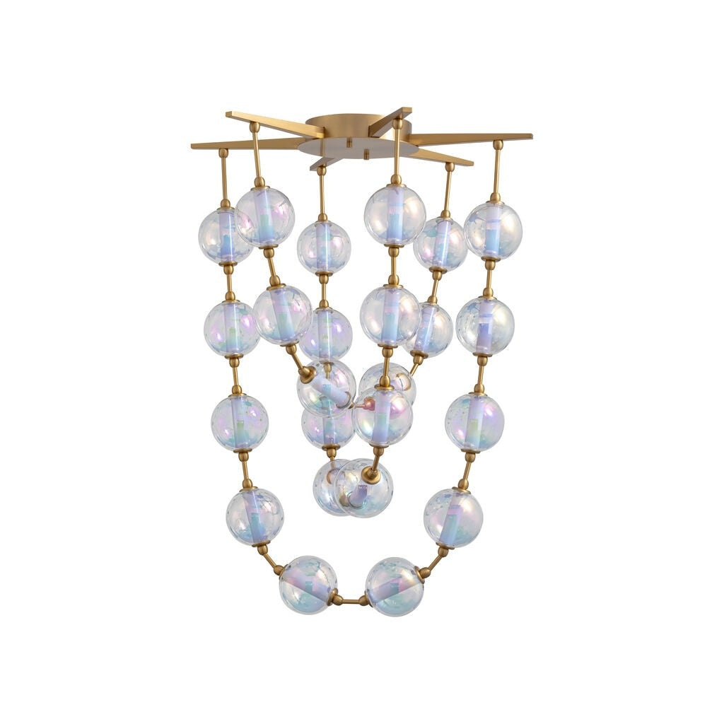 Golden - 9013-34 BCB - LED Pendant - Pearla - Brushed Champagne Bronze