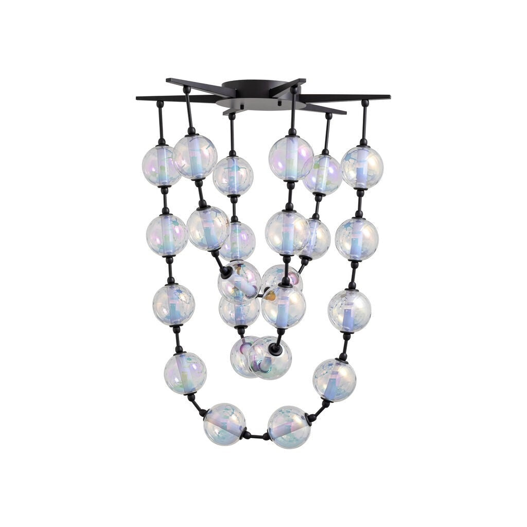 Golden - 9013-34 BLK - LED Pendant - Pearla - Matte Black