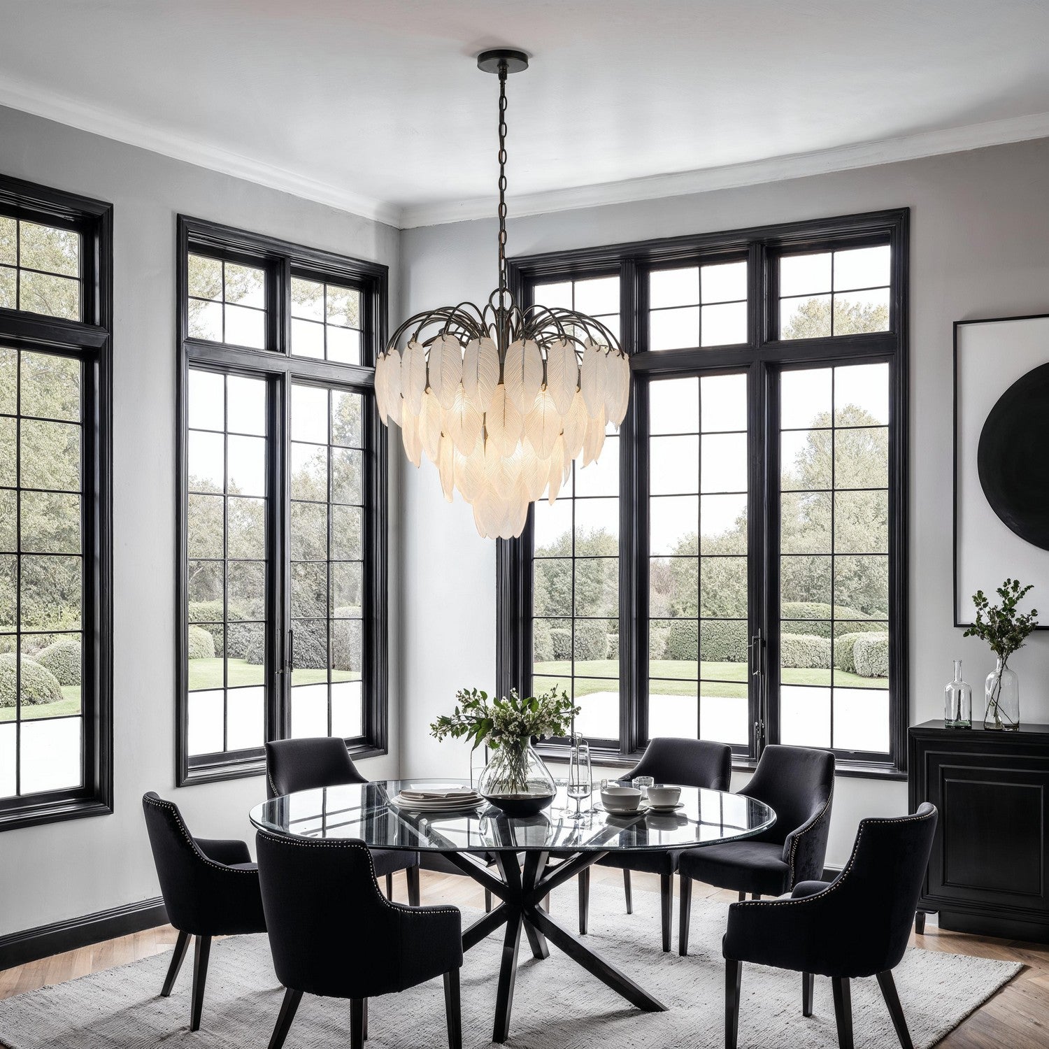 Artcraft - AC11781BK - Ten Light Chandelier - Alessia - Black