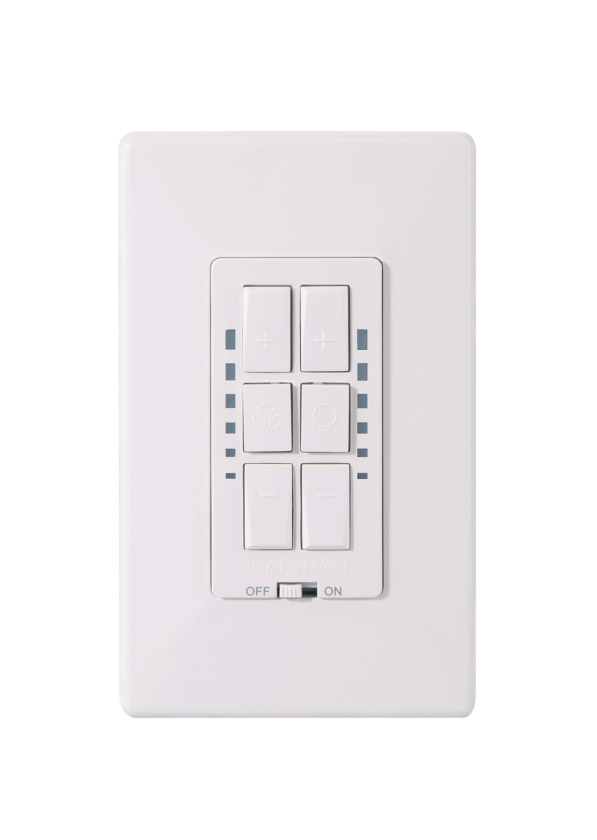 Craftmade - WCFL-1000 - Smart WiFi Fan & On/Off Dimmer Switch Wall Control - WiFi Fan and Light Control