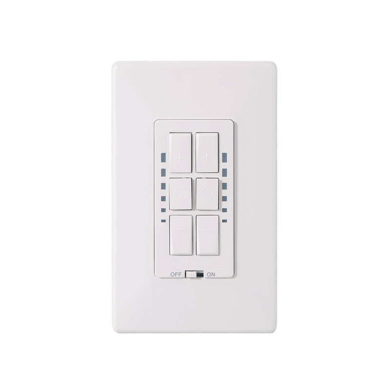 Craftmade - WCFL-1000 - Smart WiFi Fan & On/Off Dimmer Switch Wall Control - WiFi Fan and Light Control