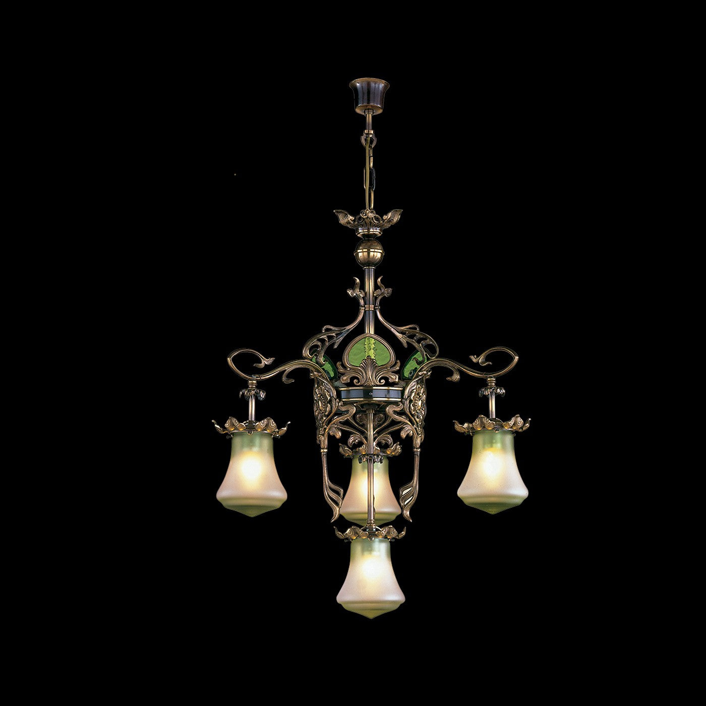 Fine Art Handcrafted Lighting - 18576-0-49 - LED Chandelier - Mariner Luxury - Art Nouveau