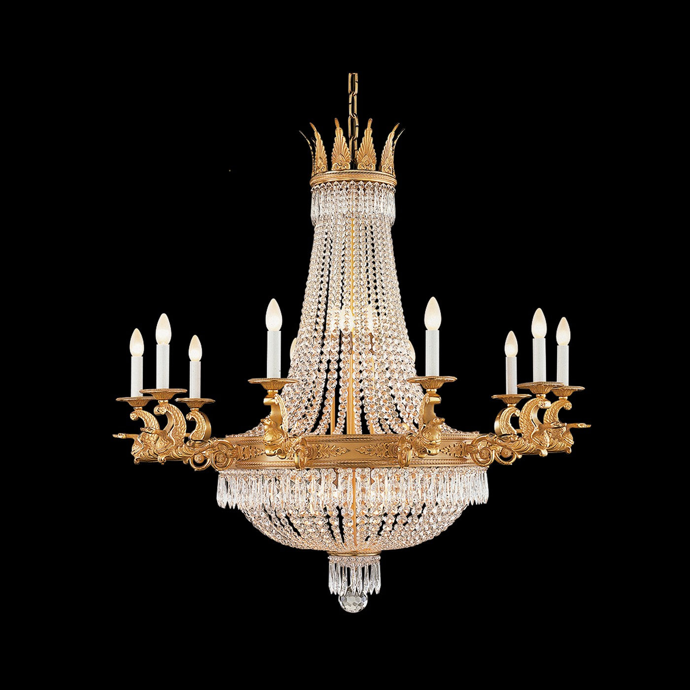 Fine Art Handcrafted Lighting - 18761-0-231 - LED Chandelier - Mariner Luxury - Antique Gold Plated