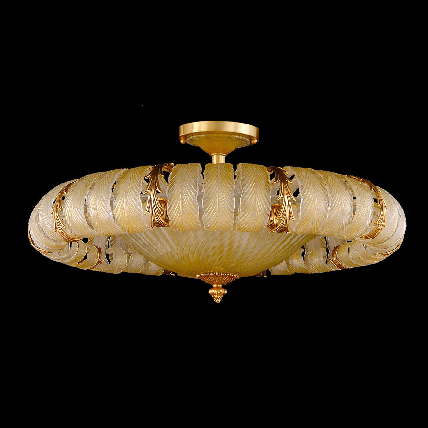 Fine Art Handcrafted Lighting - 19464-1-55 - LED Flush Mount - Mariner Luxury - French Gold