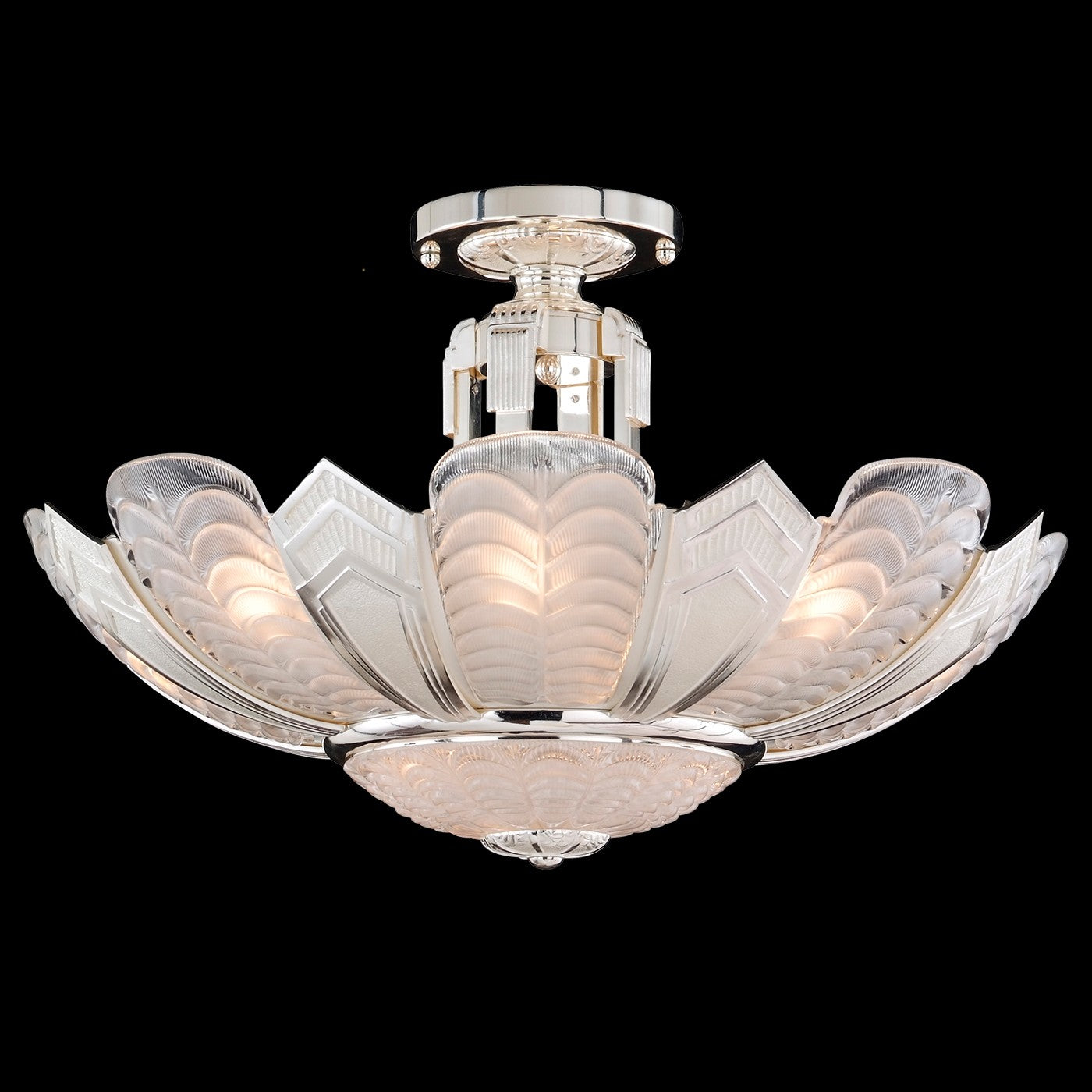 Fine Art Handcrafted Lighting - 19963-0-387 - LED Semi-Flush Mount - Mariner Luxury - Antique Silver Plated