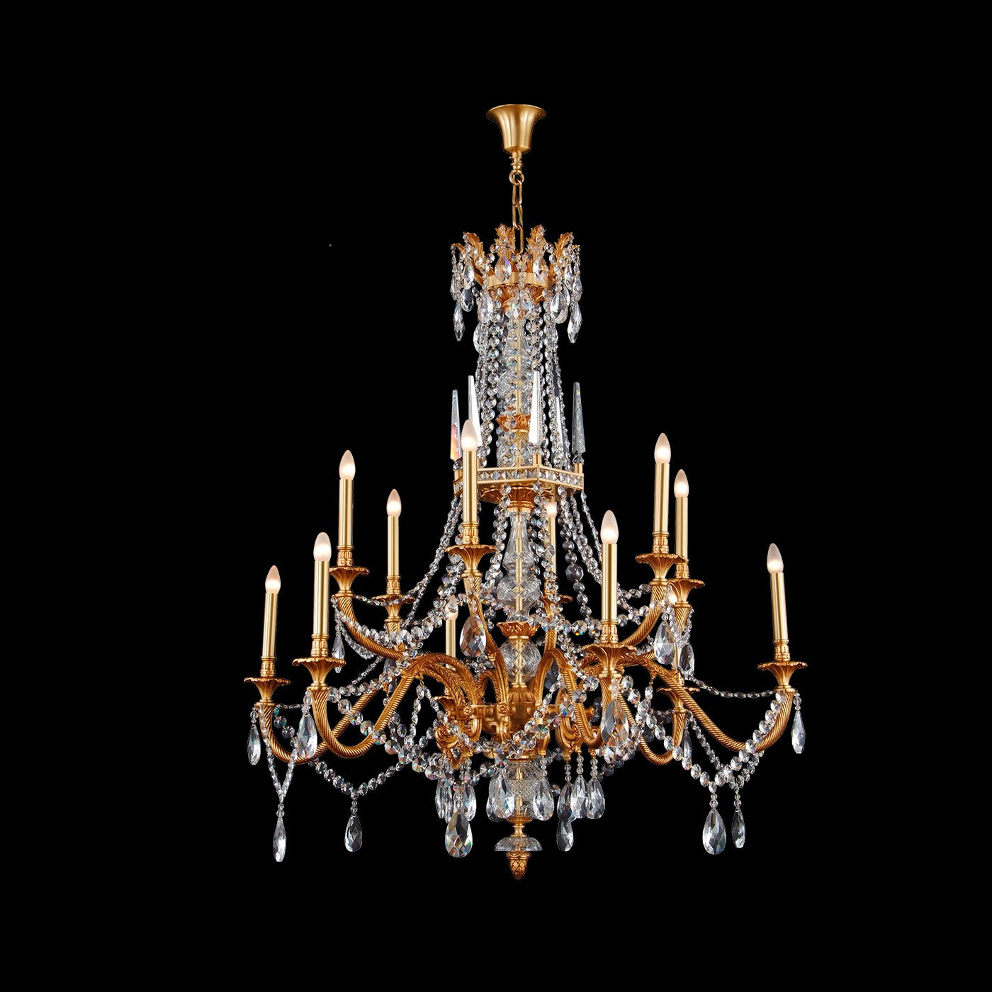 Fine Art Handcrafted Lighting - 19997-0-55 - LED Chandelier - Mariner Luxury - French Gold