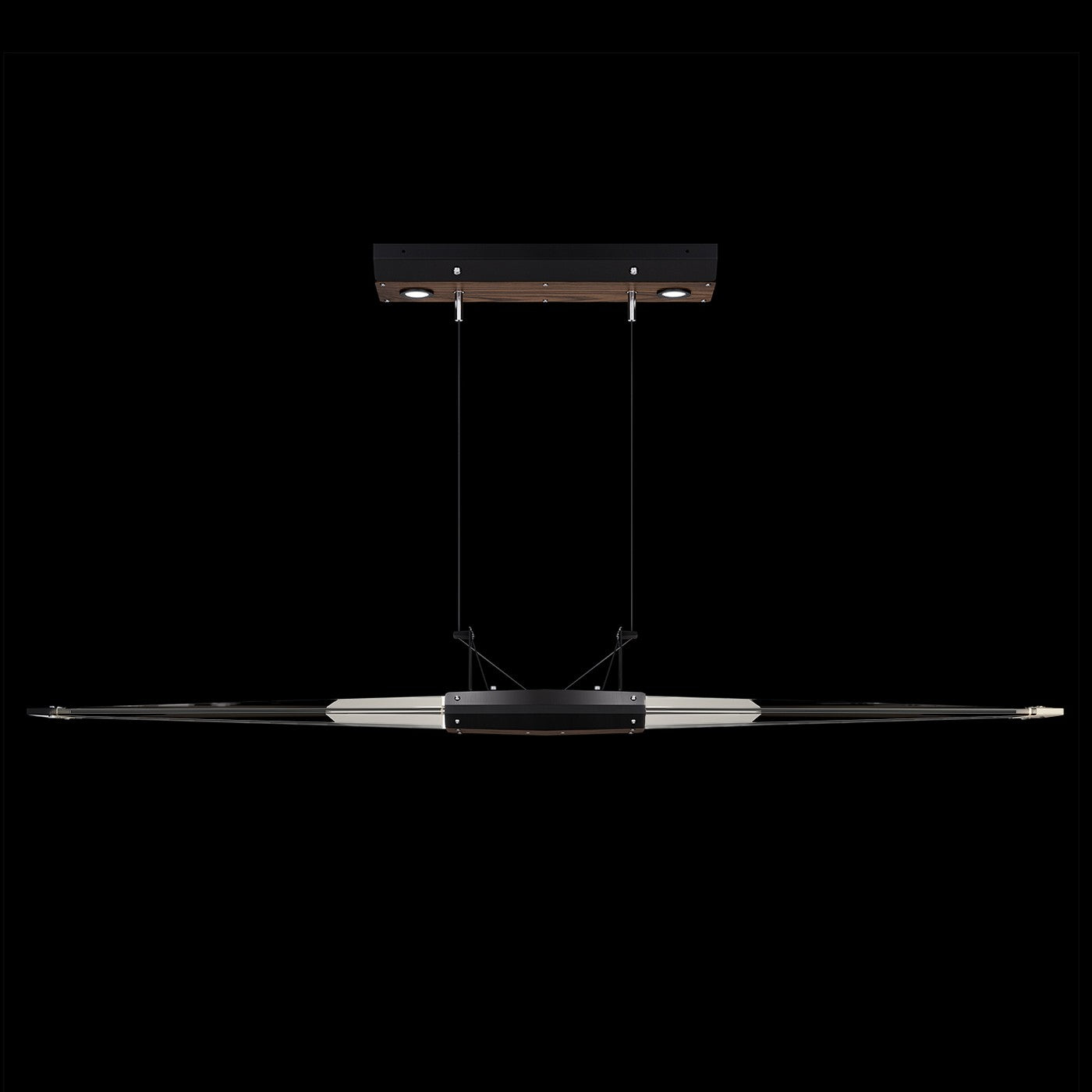 Fine Art Handcrafted Lighting - 100051-1 - LED Linear Pendant - Blade - Black