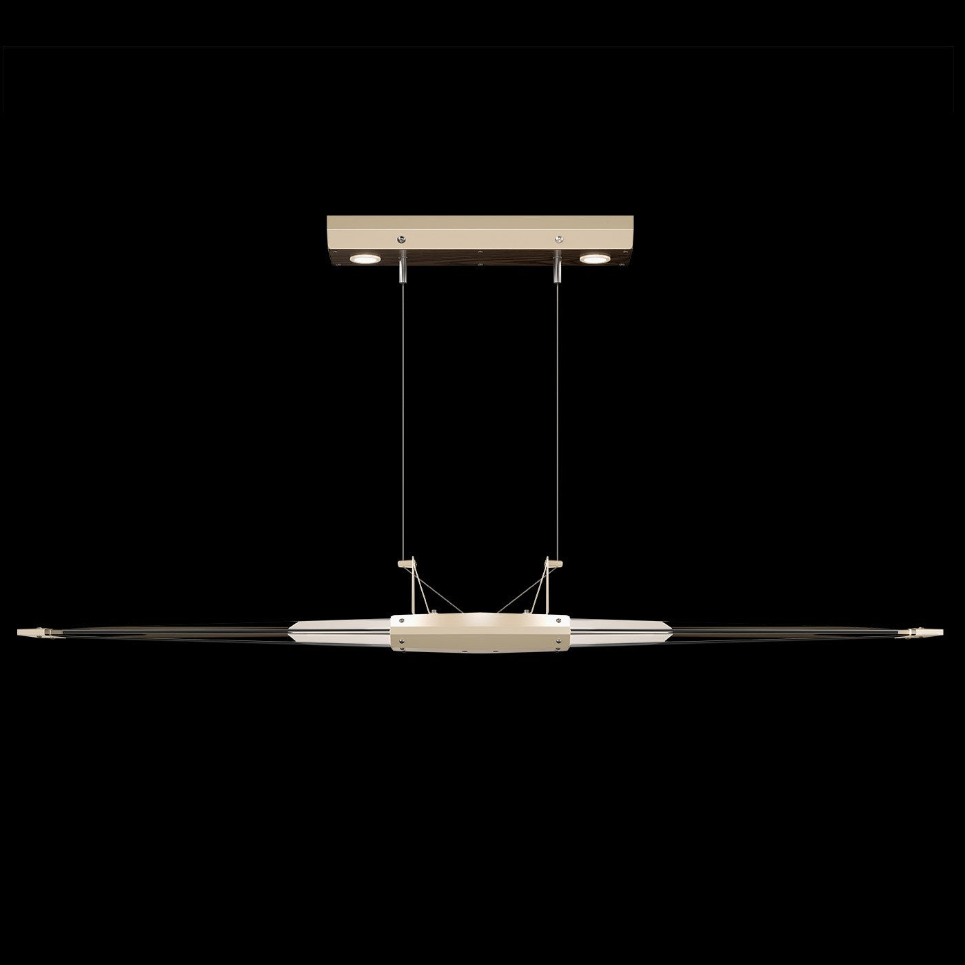 Fine Art Handcrafted Lighting - 100051-6 - LED Linear Pendant - Blade - Gold