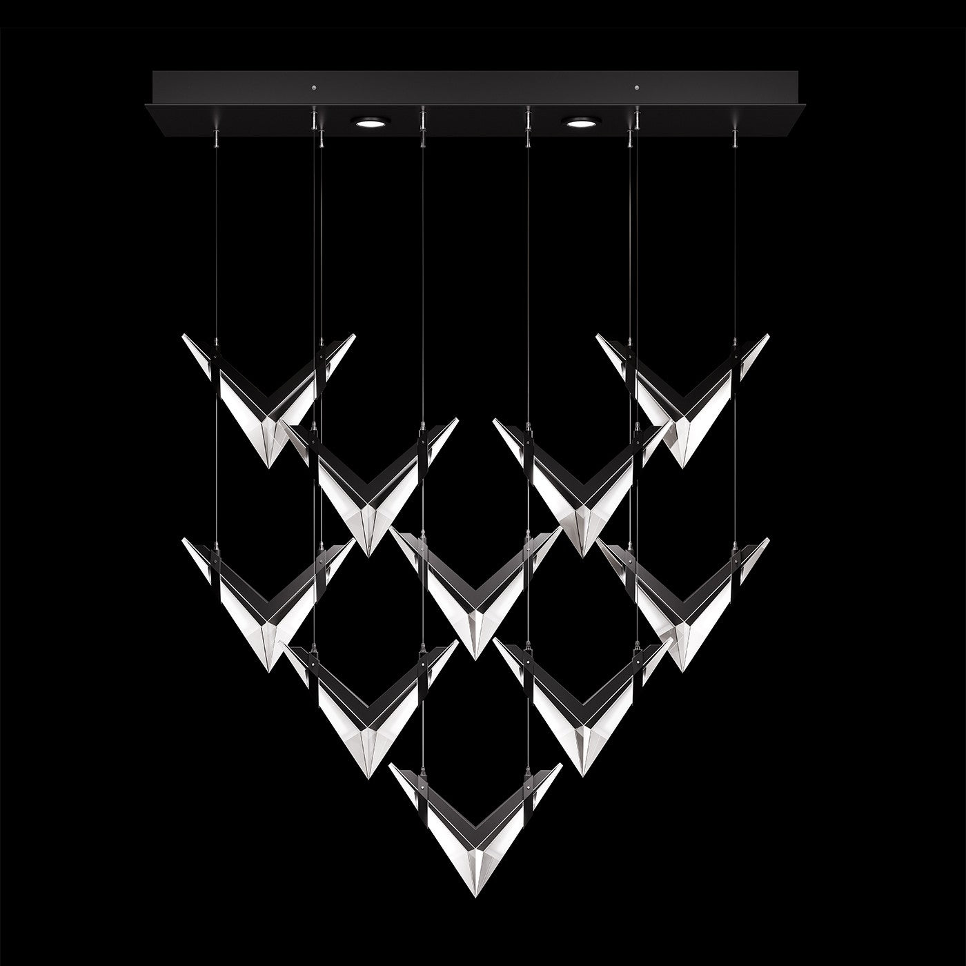 Fine Art Handcrafted Lighting - 100052-1 - LED Pendant - Blade - Black