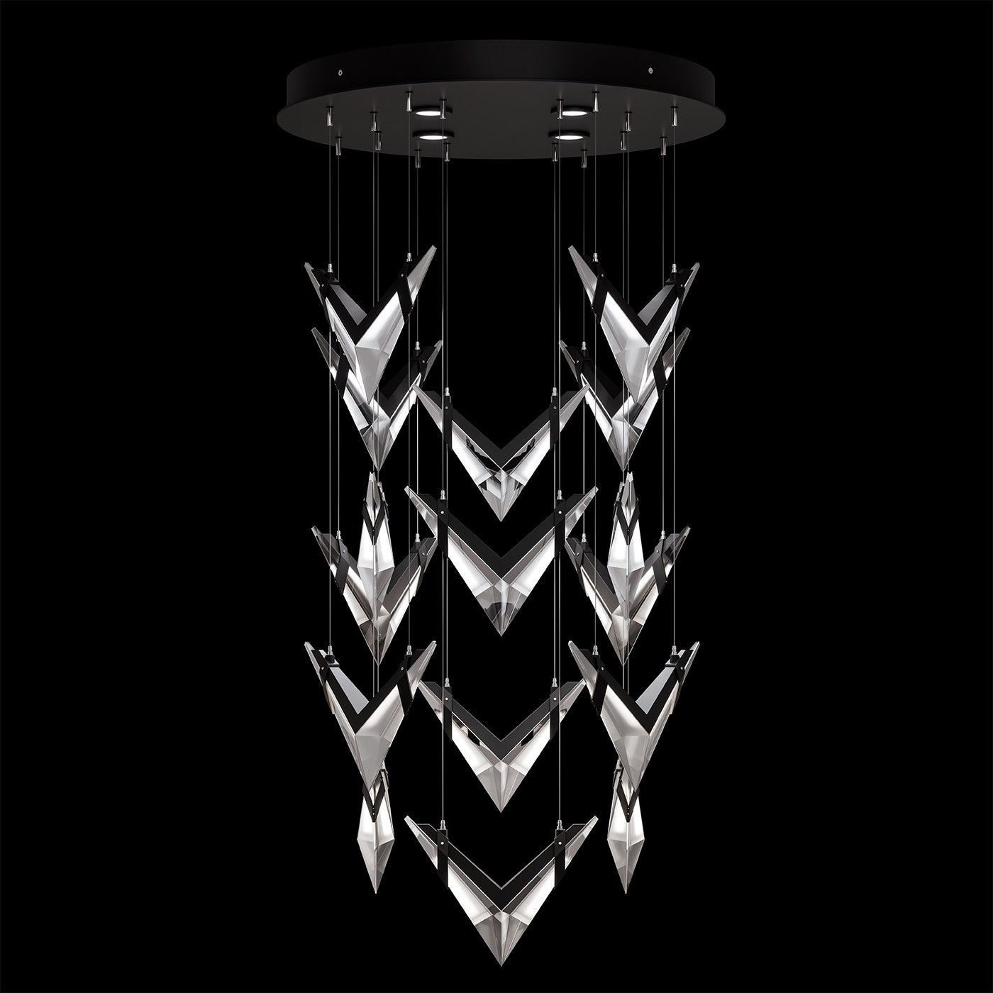 Fine Art Handcrafted Lighting - 100053-1 - LED Pendant - Blade - Black