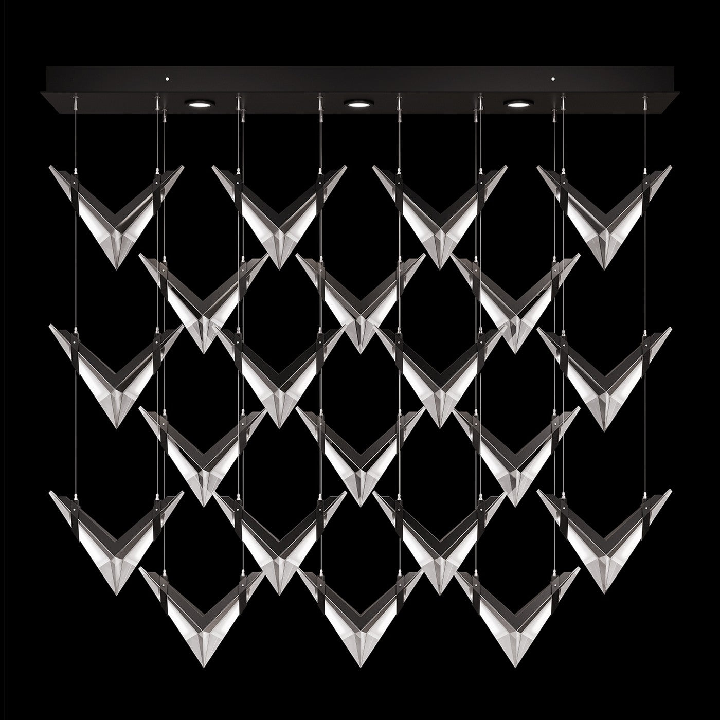 Fine Art Handcrafted Lighting - 100054-1 - LED Pendant - Blade - Black