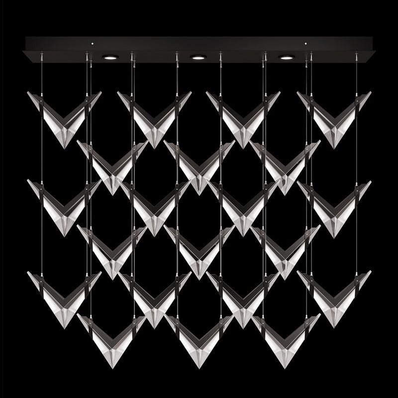 Fine Art Handcrafted Lighting - 100054-1 - LED Pendant - Blade - Black