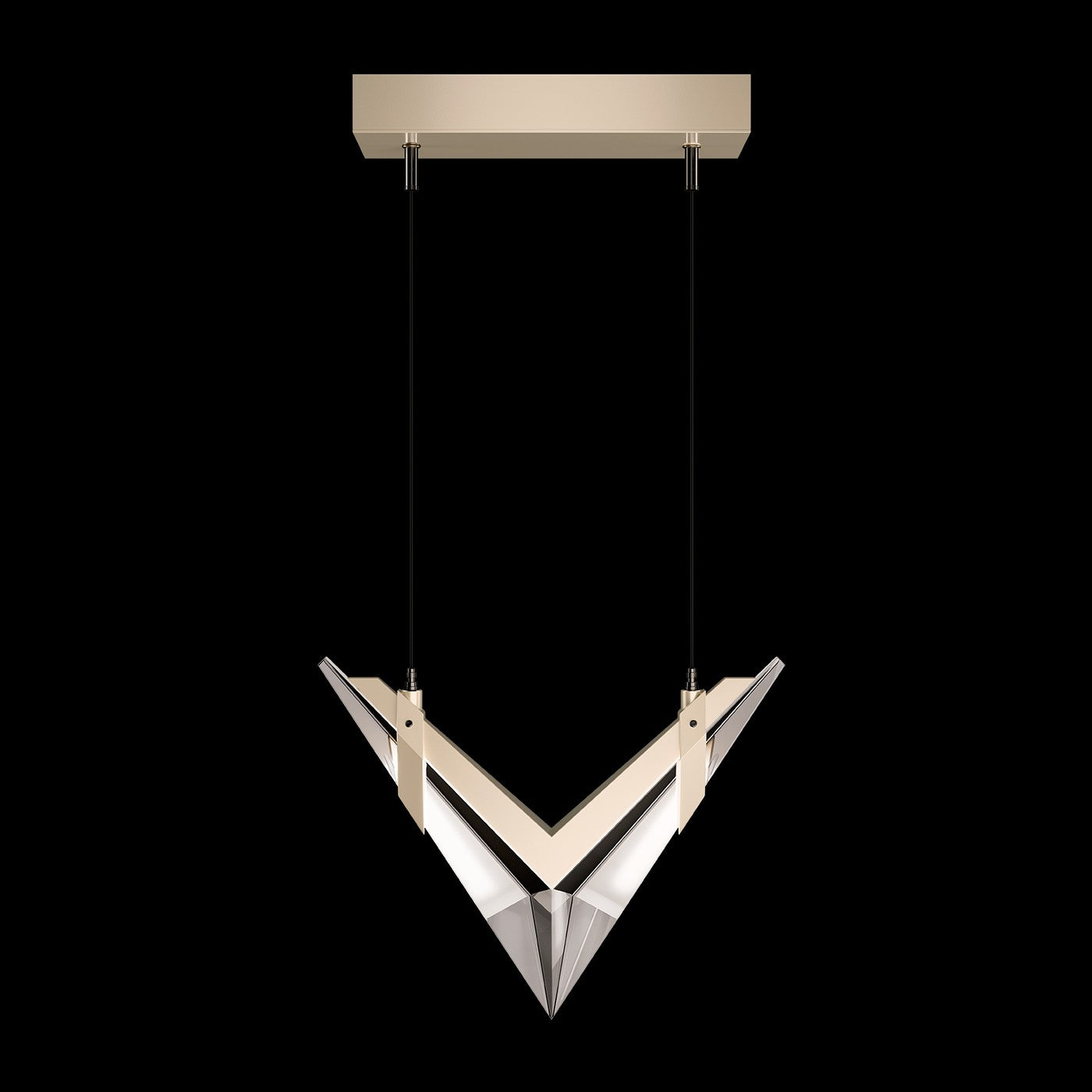 Fine Art Handcrafted Lighting - 100055-6 - LED Linear Pendant - Blade - Gold