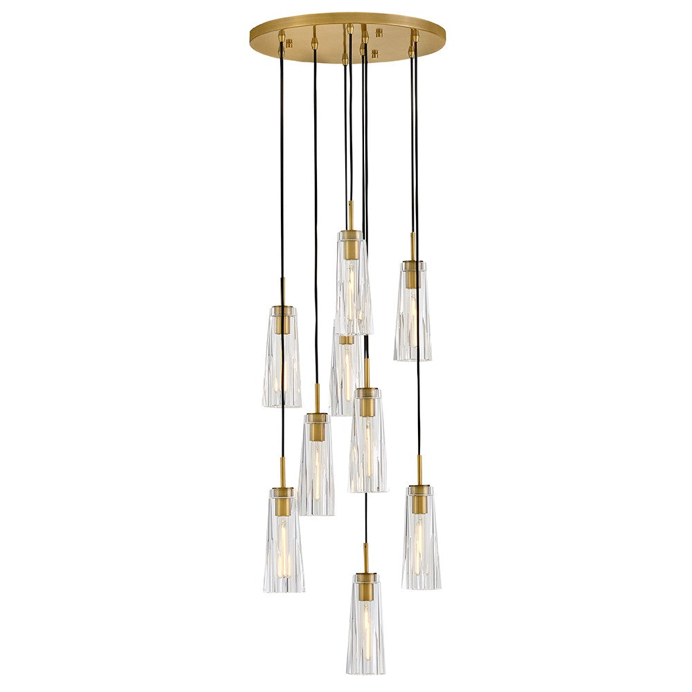 Fredrick Ramond - FR31104HBR-CL - LED Pendant - Cosette - Heritage Brass