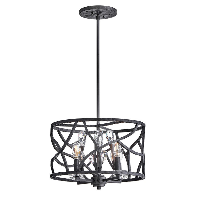Fredrick Ramond - FR46801BGR - LED Flush Mount - Eve - Brushed Graphite