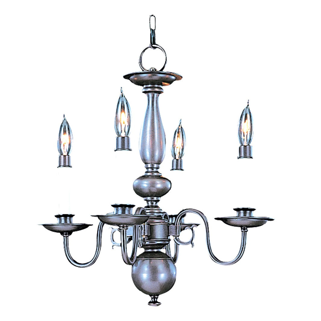 Framburg - 9143 MB - Four Light Chandelier - Jamestown - Mahogany Bronze