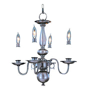Framburg - 9143 MB - Four Light Chandelier - Jamestown - Mahogany Bronze