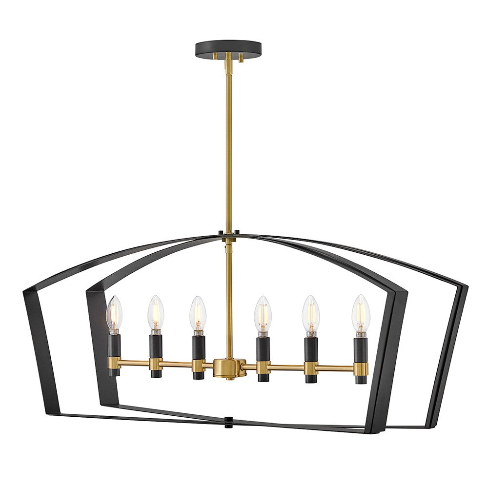 Lark - 83645BK - LED Linear Chandelier - Sammi - Black