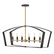 Lark - 83645BK - LED Linear Chandelier - Sammi - Black