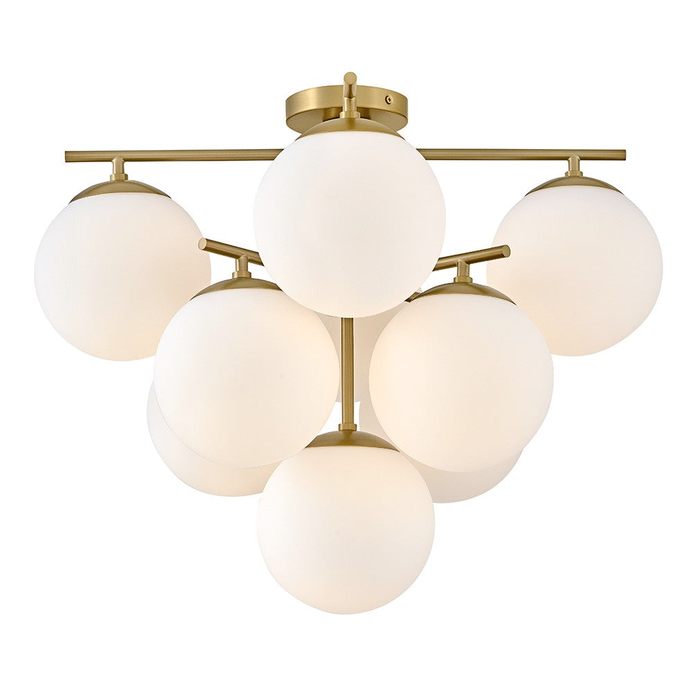 Lark - 84201LCB - LED Flush Mount - Julep - Lacquered Brass