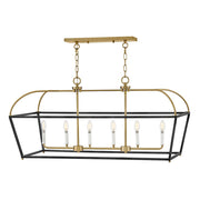 Lark - 84275BK-LCB - LED Linear Chandelier - Tate - Black