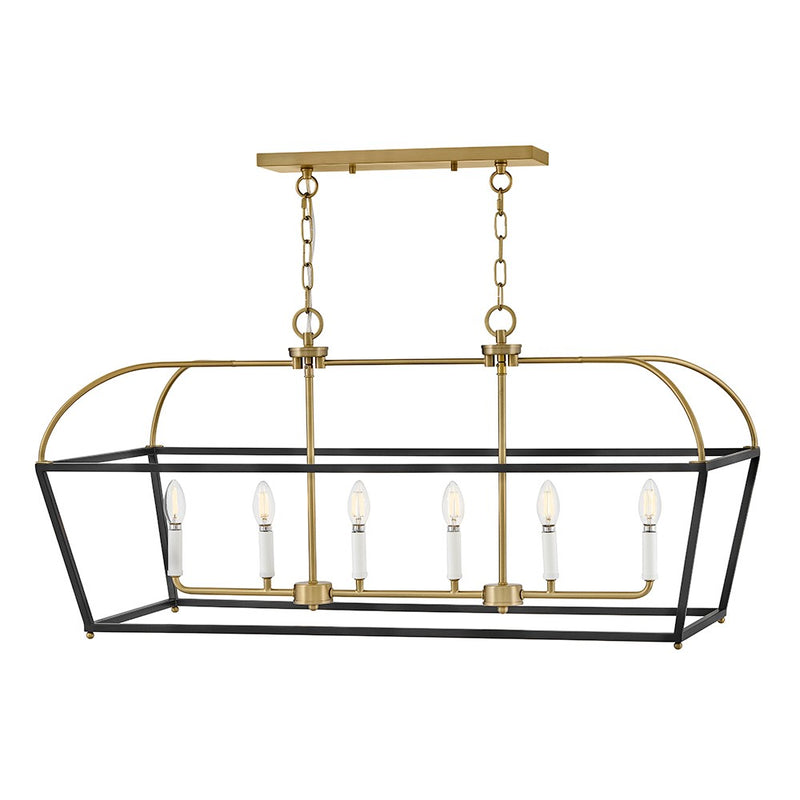 Lark - 84275BK-LCB - LED Linear Chandelier - Tate - Black