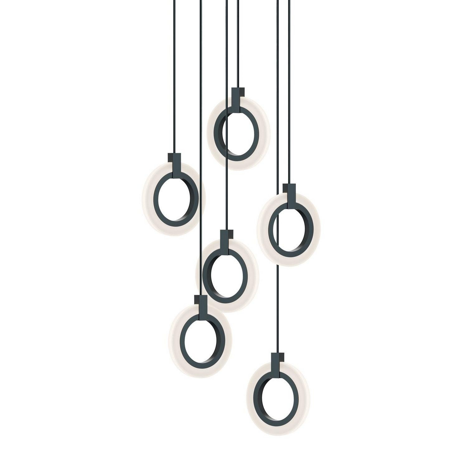 AFX Lighting - HLOP08LAJUDBKRND6 - LED Pendant - Halo - Black