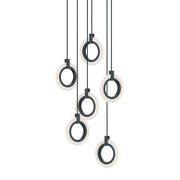AFX Lighting - HLOP08LAJUDBKRND6 - LED Pendant - Halo - Black