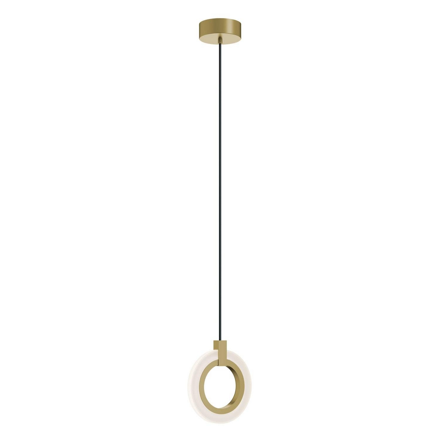 AFX Lighting - HLOP08LAJUDLB - LED Pendant - Halo - Light Antique Brass