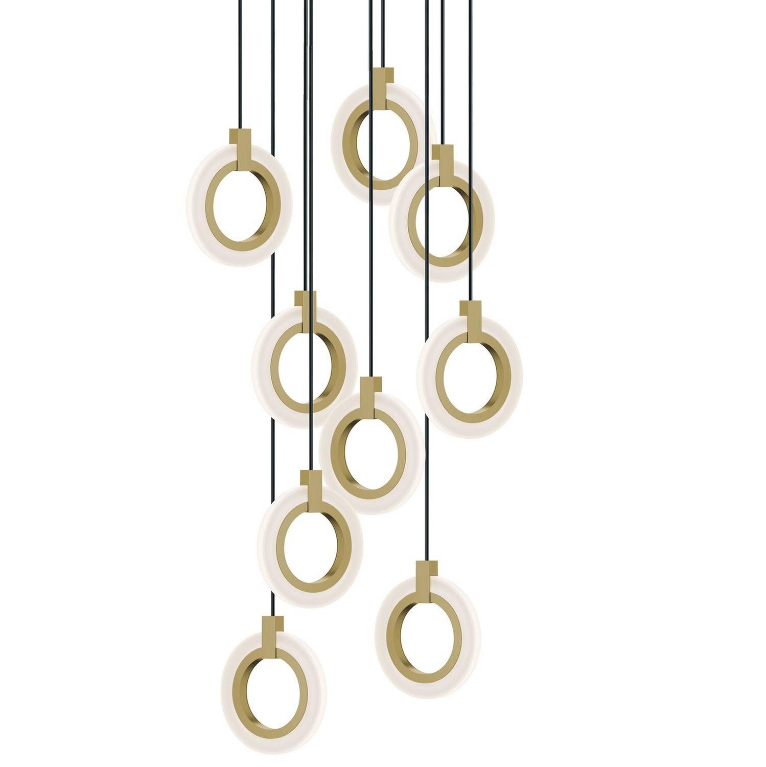 AFX Lighting - HLOP08LAJUDLBRND9 - LED Pendant - Halo - Light Antique Brass