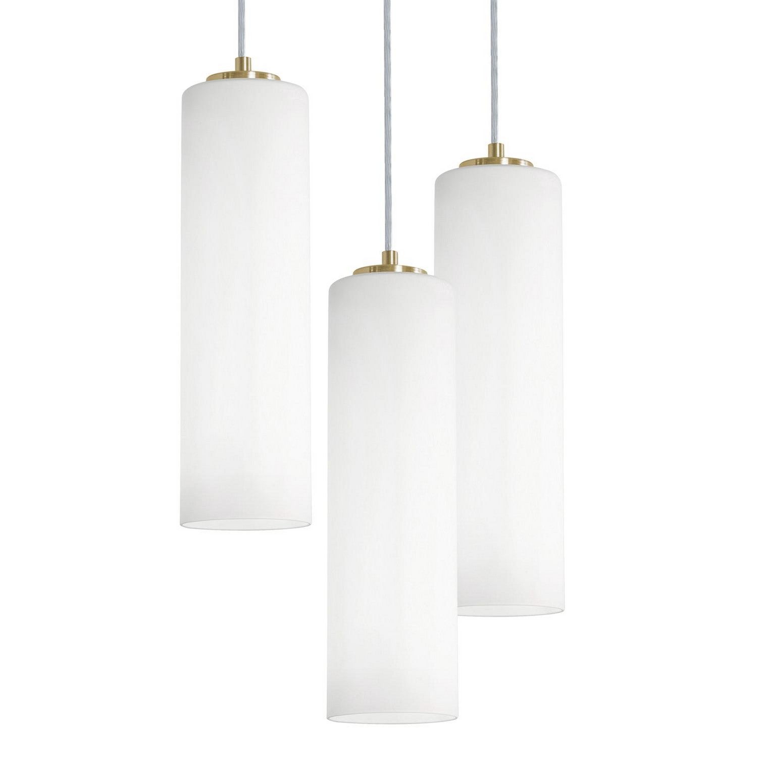 AFX Lighting - LEOP0412MBLBRND3 - Three Light Pendant - Leo - Light Antique Brass