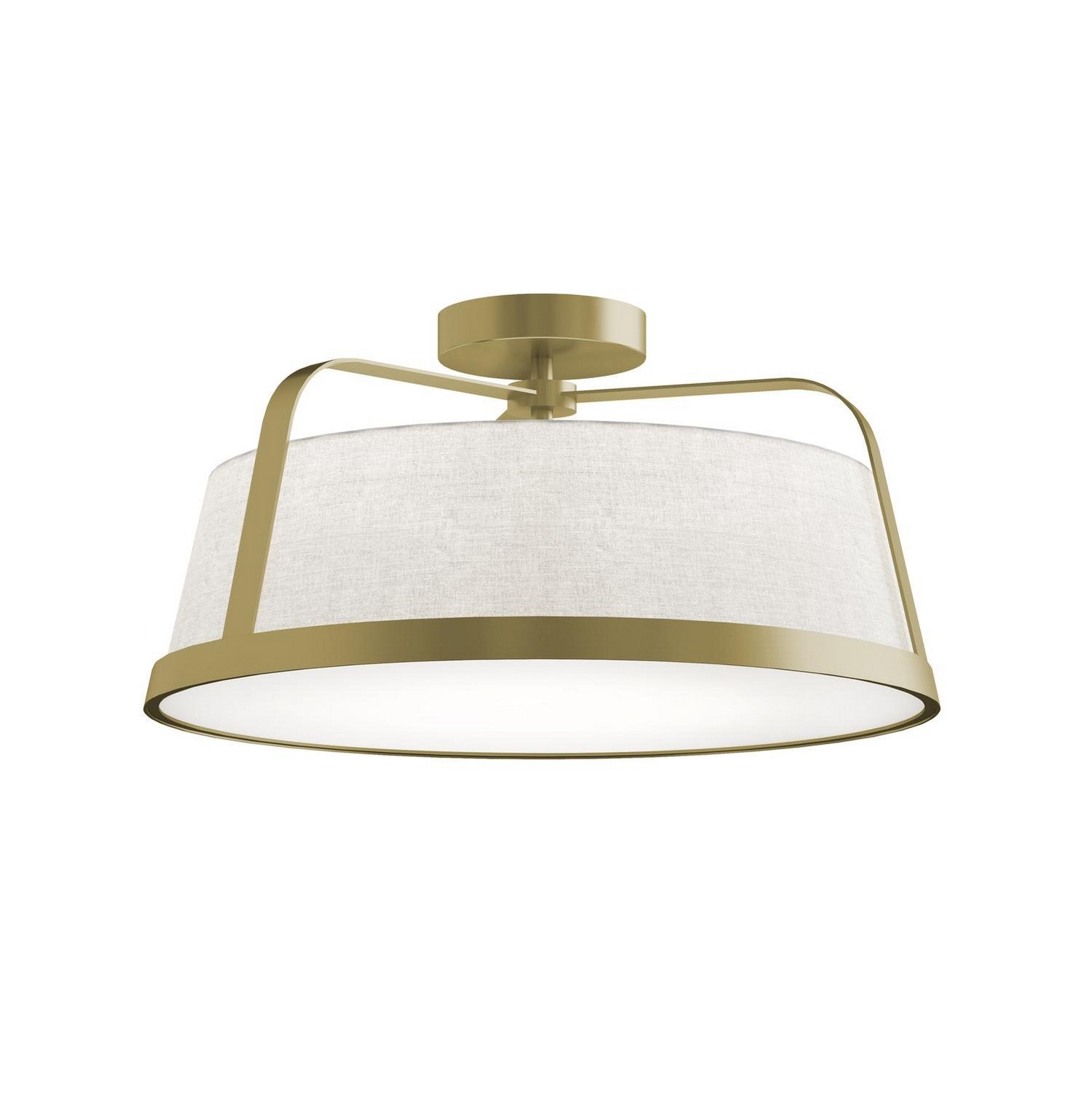 AFX Lighting - LIZC18MBLB - One Light Ceiling Mount - Lizzette - Light Antique Brass