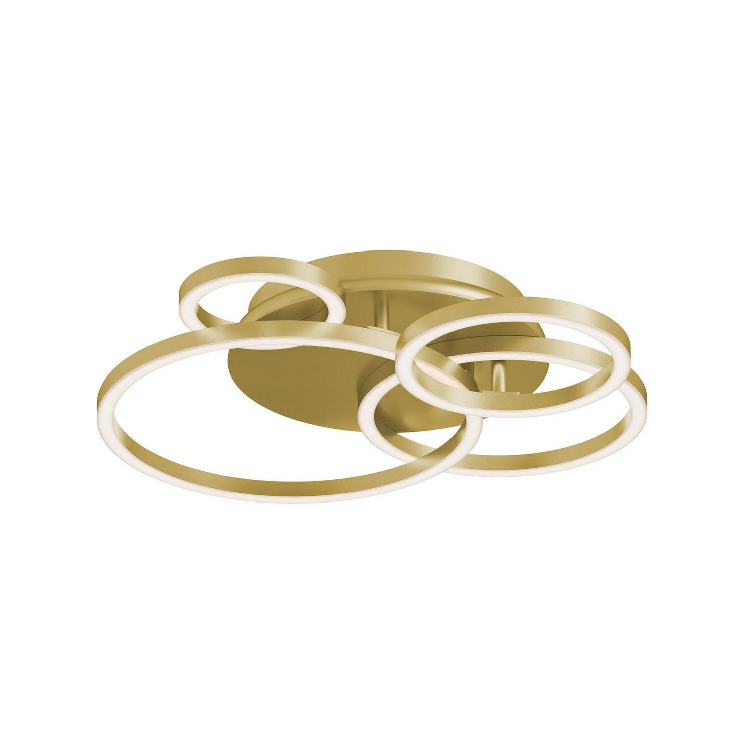 AFX Lighting - ORBF18LAJD1LB - LED Semi Flush Mount - Orbit - Light Antique Brass