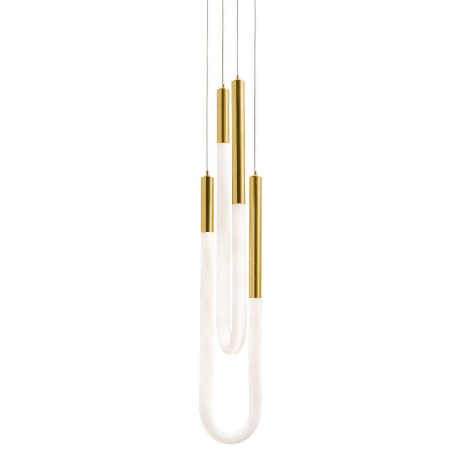 AFX Lighting - ADEP0606LAJUDLB - LED Pendant - Adel - Light Antique Brass