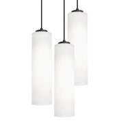 AFX Lighting - LEOP0412MBBKRND3 - Three Light Pendant - Leo - Black