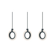 AFX Lighting - HLOP08LAJUDBKLNR3 - LED Linear Pendant - Halo - Black