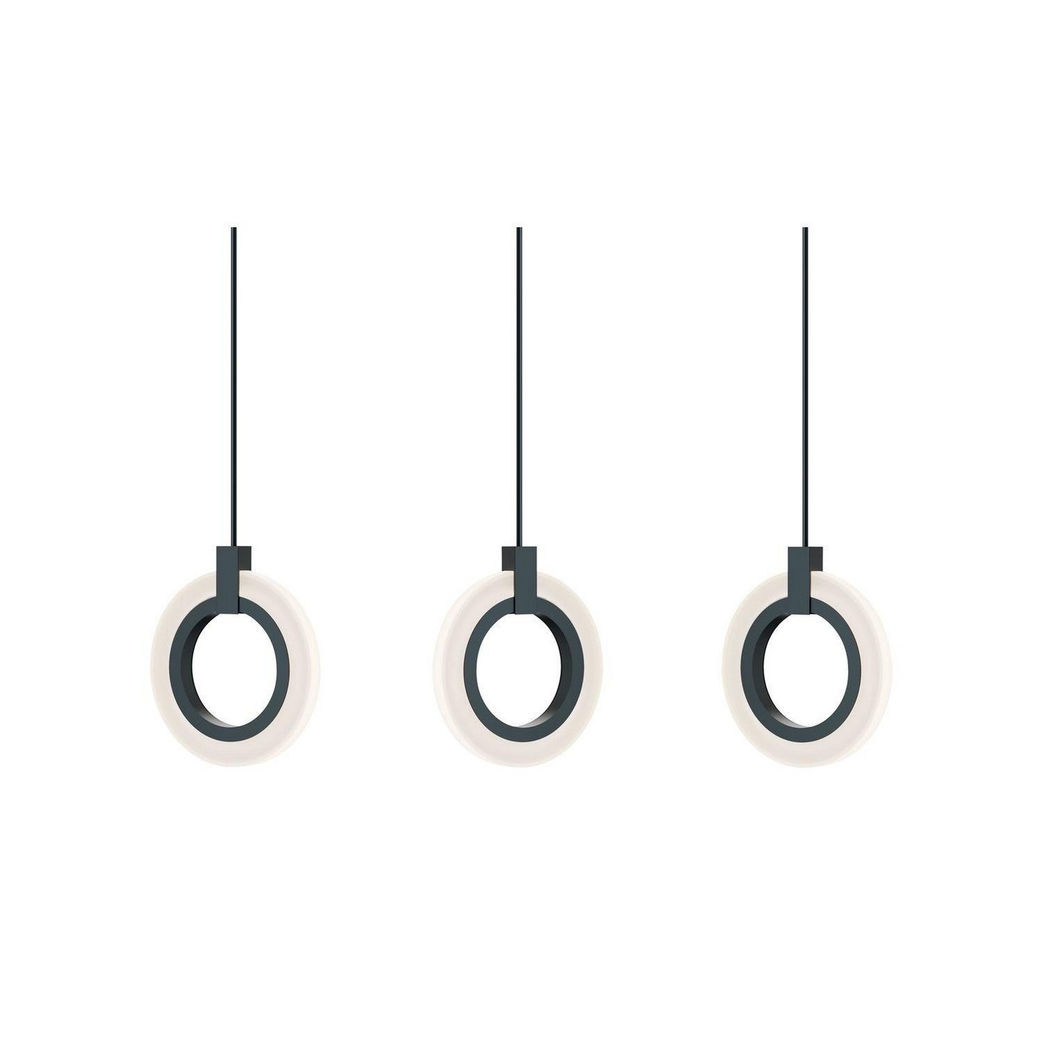 AFX Lighting - HLOP08LAJUDBKLNR3 - LED Linear Pendant - Halo - Black