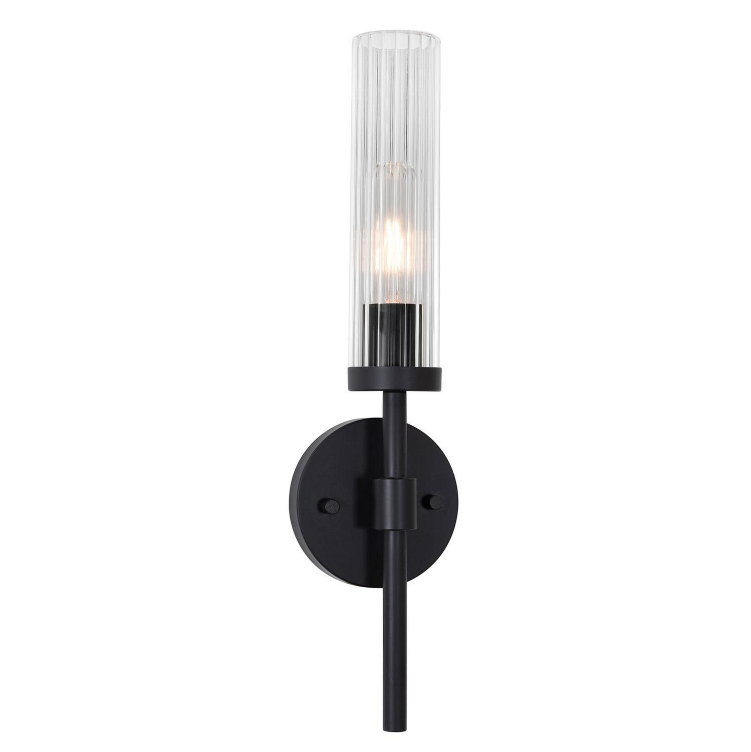 AFX Lighting - HNTS0518MBBK - One Light Wall Sconce - Huntington - Black