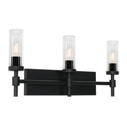 AFX Lighting - HNTV2411MBBK - Three Light Vanity - Huntington - Black