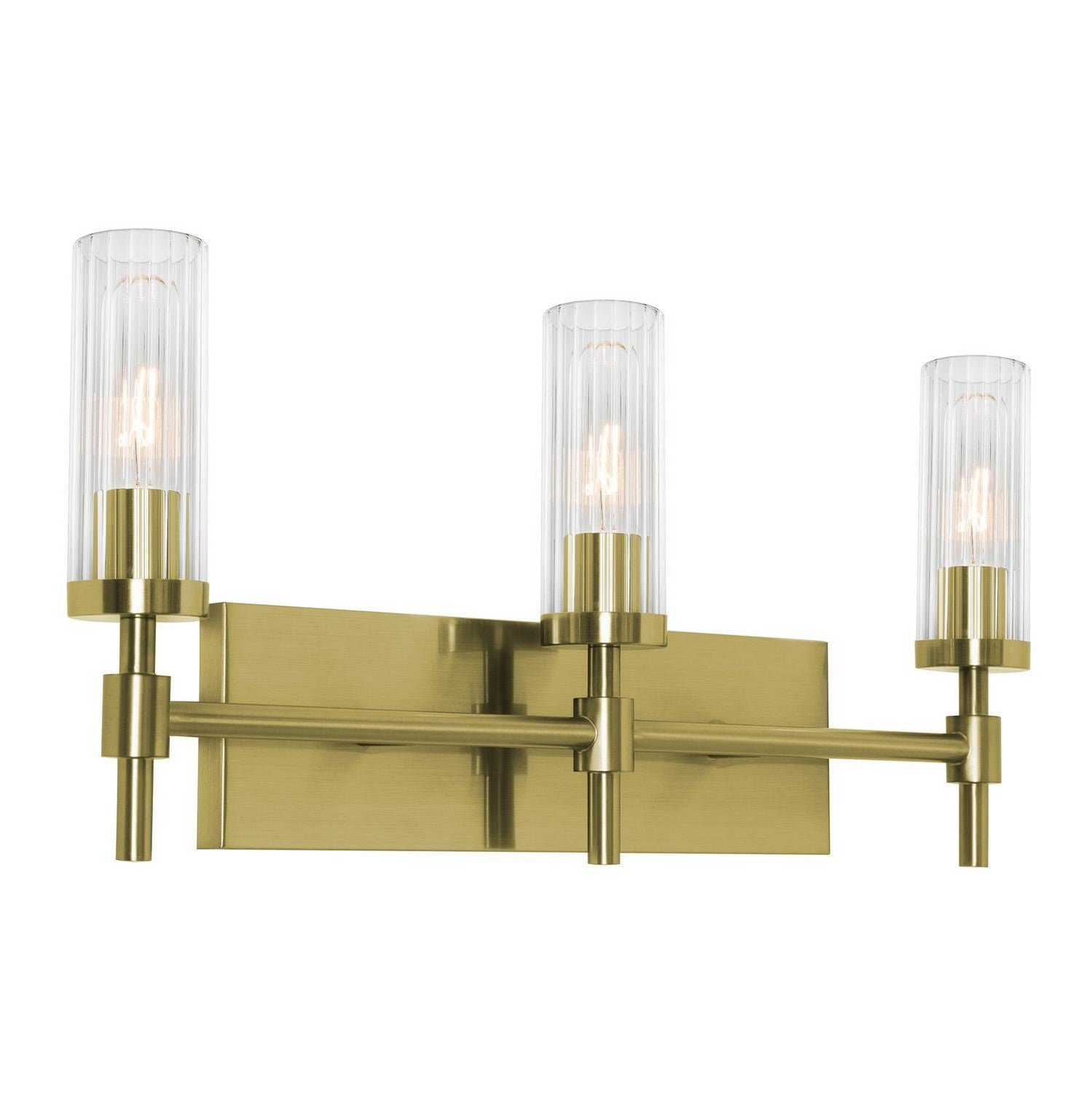 AFX Lighting - HNTV2411MBLB - Three Light Vanity - Huntington - Light Antique Brass