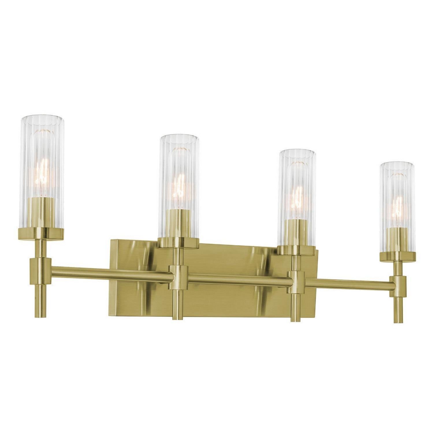 AFX Lighting - HNTV3011MBLB - Four Light Vanity - Huntington - Light Antique Brass