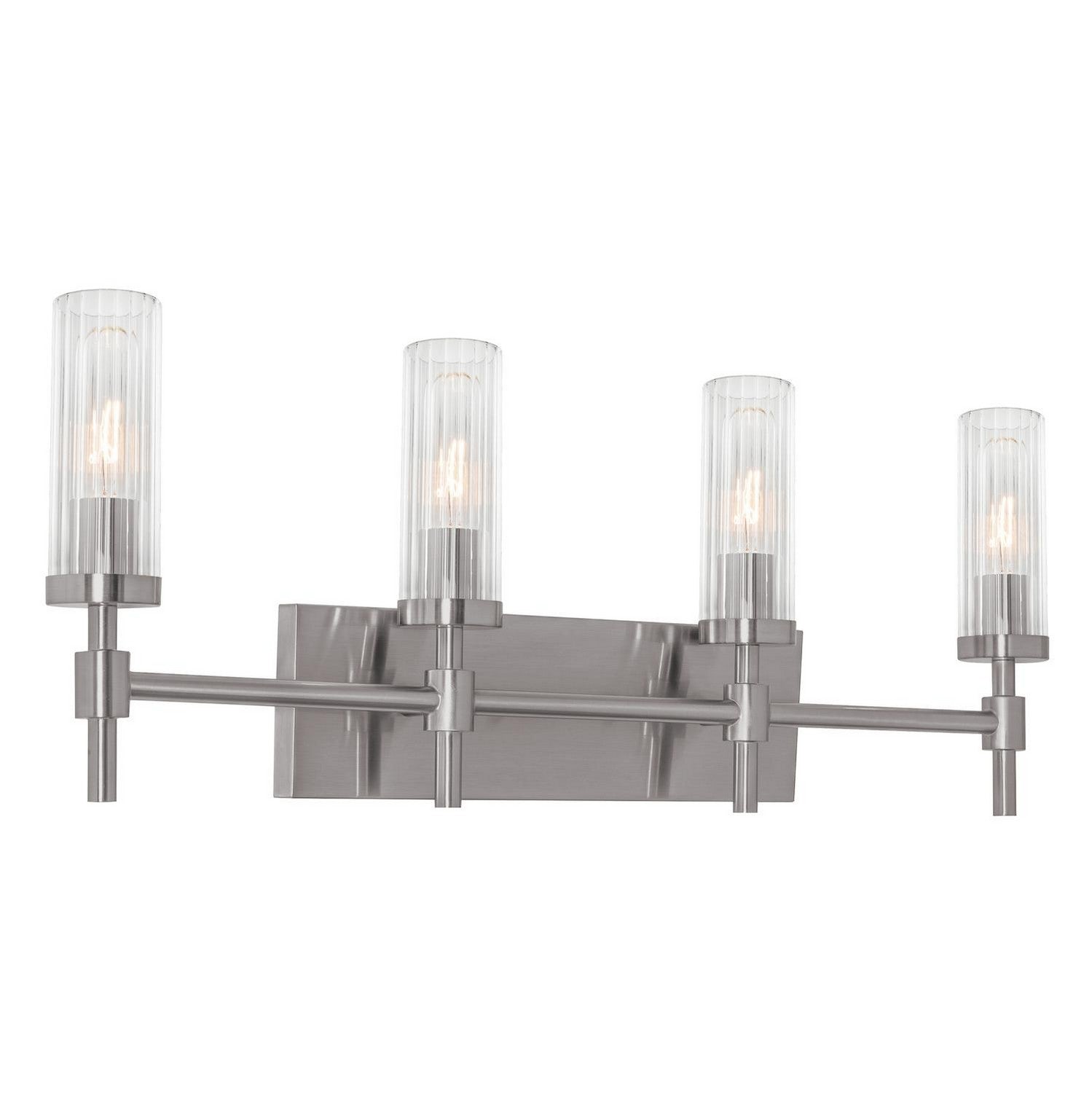 AFX Lighting - HNTV3011MBSN - Four Light Vanity - Huntington - Satin Nickel