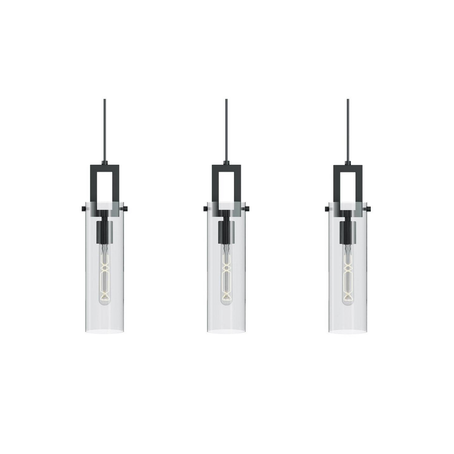AFX Lighting - HOUP04MBBKLNR3 - Three Light Linear Pendant - Houston - Black